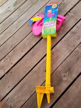 Fisher Price Flappin' Flamingo Water Sprayer Pink Yellow 36 Inches New Vintage